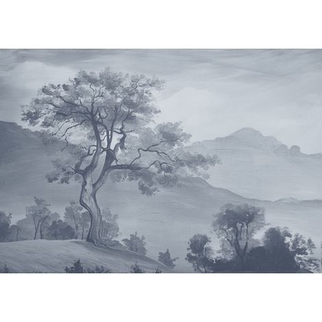papier peint panoramique paysage italien bleu  - ESTAhome (1/5)