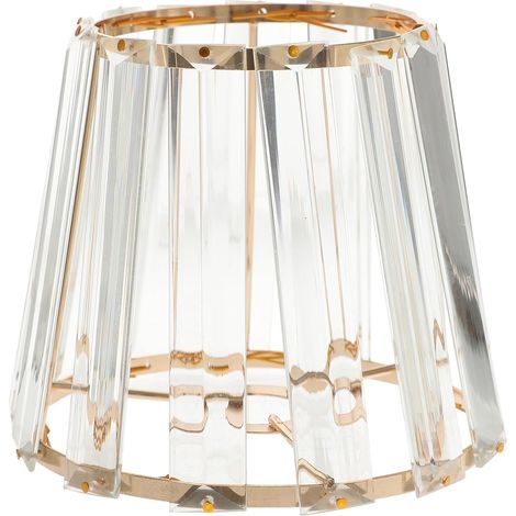 Remplace l'abat-jour et la protection oculaire, facile à installer, compact, moderne et élégant, abat-jour en verre transparent, convient aux lampes de table de chambre et d'hôtel. (1/5)