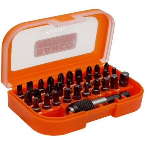 Bahco 59 S31B Estuche 31 Puntas de Atornillar Naranja (1/2)