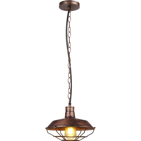 Lámpara Colgante Estilo Vintage Lámparas de Techo en Metal Iluminación de Techo Interior