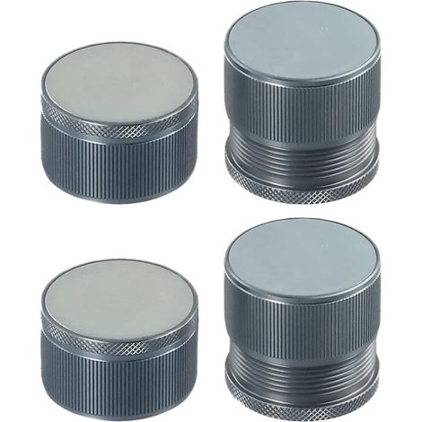 Set di gambe per letto regolabili in lega di alluminio per ottimizzare lo spazio (4 pezzi, grigio) (1/5)