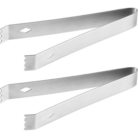 Pincettes À Glace - Acier Inoxydable Alimentaire - Pour Seau À Glace Bar Café Cuisine Buffet - 2 Pièces (1/5)