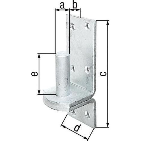 GAH Alberts Gond DI sur plaque 20x20mm TZN - 311308 (1/5)
