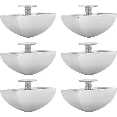 Lot de 20 rivets pyramidaux carrés de 18 mm en alliage de zinc avec vis PH pour ceintures, sacs, chapeaux et chaussures (argenté). (1/5)
