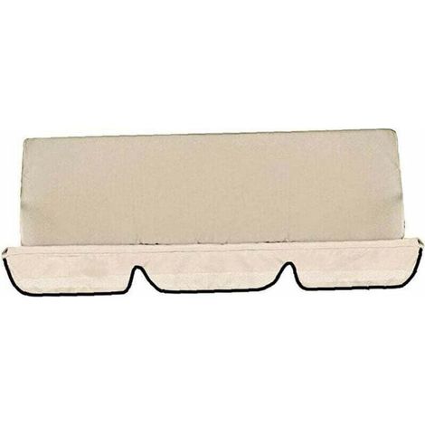 Toile de rechange pour balancelle de jardin, tissu résistant aux UV, imperméable et anti-poussière, couleur beige, dimensions 150 cm (1/5)