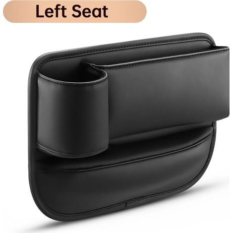 (Style 3) Boîte de rangement Anchtek en cuir PU pour l'espace entre les sièges avant de voiture - Accessoire portable et universel pour console centrale et sièges latéraux - Accessoires intérieurs de  (1/5)