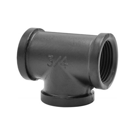 T-Verbinder für 3 Schläuche, MyTube, 25 mm Durchmesser, mattschwarz SANS MARQUE