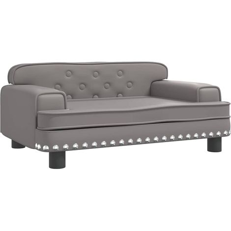 Canapé pour enfants，Sofa pour Salon，Banquette gris 70x45x30 cm similicuir CFW362408 (1/5)