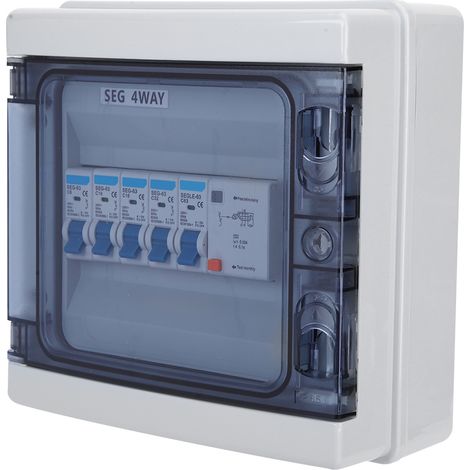 Wasserdichter 4-Wege-Fehlerstromschutzschalter 63A 30mA RCd4MCB 6a2 x16a32A (1/5)