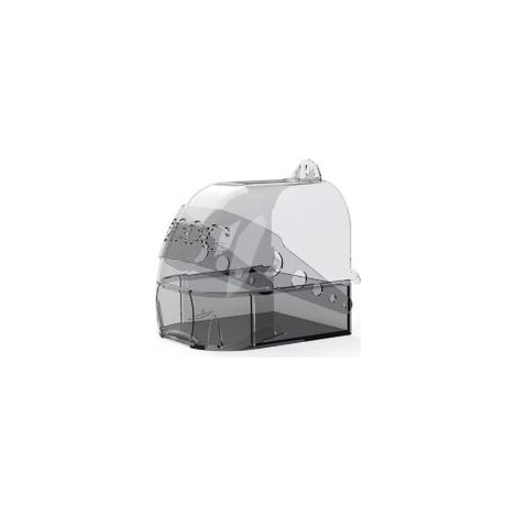 Bain d'oiseaux pour cage, version améliorée, bain pour perroquet, bain d'oiseaux suspendu, fournitures pour cage à oiseaux, salle de bain polyvalente, nid de couchage (1/4)