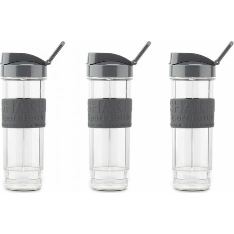 Kit de 3 bouteilles pour mini blender SMOO9 – Bouteilles portables pour smoothies – Compatible avec H.KOENIG BTL9 – Hkoenig