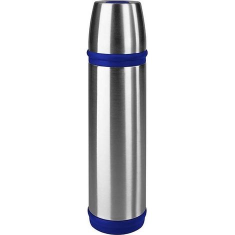 Emsa 502472 Captain Isoleerfles 0,5L RVS/Blauw (1/4)