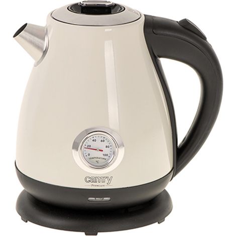 Bouilloire électrique Camry CR 1344 Creme avec thermomètre 1,7L