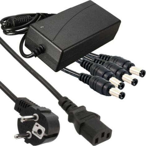 Alimentation Stabilisee Transformateur 12v 5a 4 Sorties Dvr Camera Strips