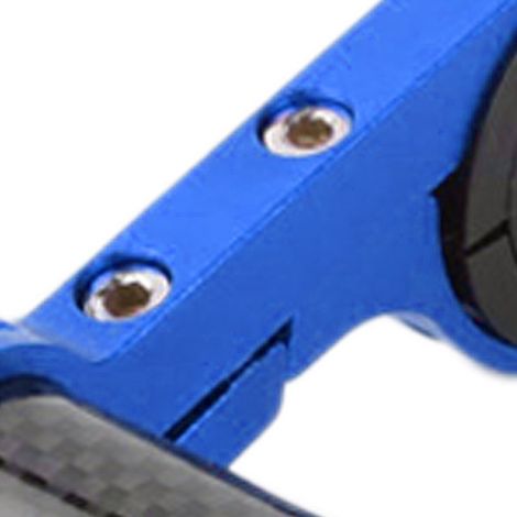 (Exklusiv für Südostasien) Gepäckträgerverlängerung, Fahrradcomputer- und Lichthalterung, Fahrradzubehör und Taschenlampenhalter, Carbonfaser-Optik [blau], Doppel-Carbonfaser-Rohrrahmen (1/5)