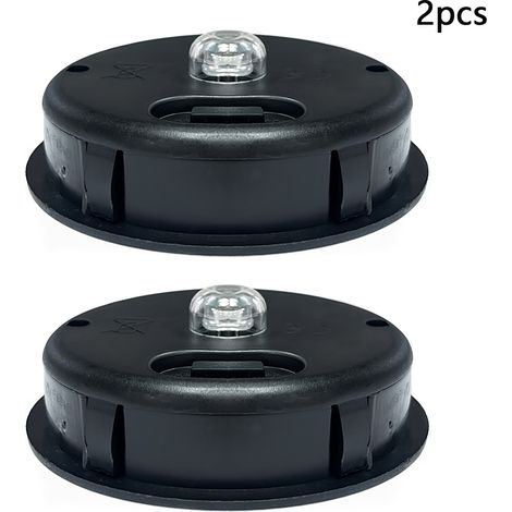 2 capuchons pour lampes solaires d'extérieur, pièces de rechange pour lanternes suspendues d'extérieur, blanc chaud (1/5)
