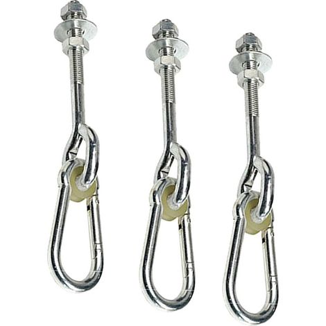 APEX 3Crochet de Plafond, Crochets de Suspension, Vis de Fixation pour Balançoire, Béton Bois Ensembles,Chaise Accrochante,150Kg - 150mm (1/5)