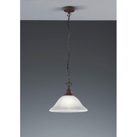 Trio R30871024 Country Sospensione in Vetro, 1 Luce, Stile Antico, 34 cm (1/8)