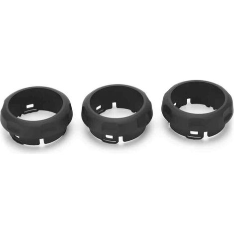 3pcs bouton de commutateur de climatisation couvre anneaux de remplacement pour Land Rover Discovery 4 / Sport-DOU