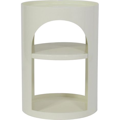 Tavolino laterale in Metallo Crema - NALEVA (1/2)
