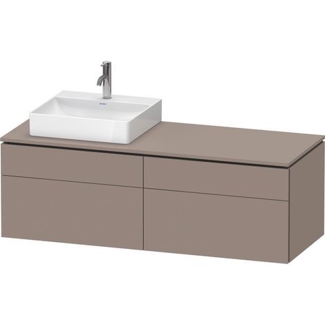 Duravit L-Cube Meuble sous-lavabo en console suspendu, avec plan
