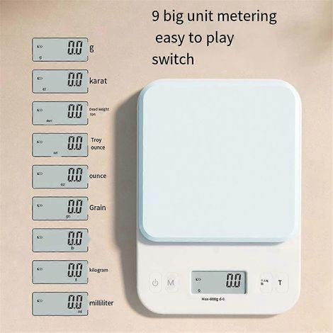 Elektronische Küchenwaage für kleine Haushalte, Kaffee, Lebensmittel, Backwaren (1/5)
