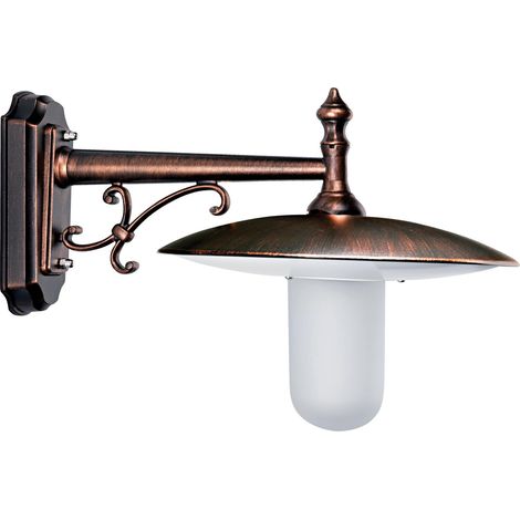 TOSCANE Applique Mur Ext. IP44 IK02 cuivré E27 57W max. Lpe non incl. ARIC 4080