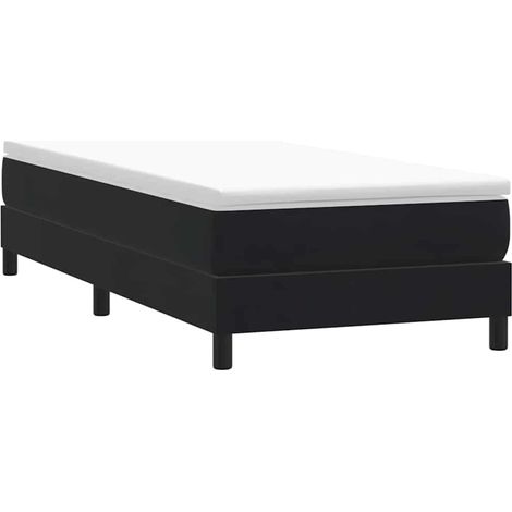 Boxspringbett ohne Matratze Schwarz 100x220 cm Samt vidaXL