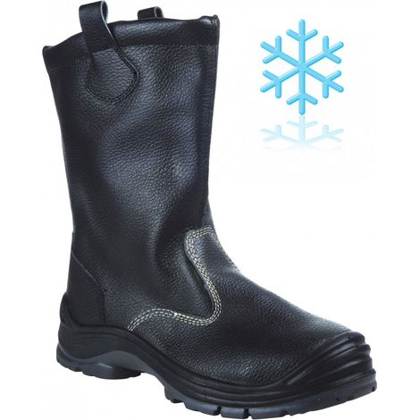Gefütterter Stiefel SINGER Schwarzes Leder S3 SRC - Größe 39 - BREME