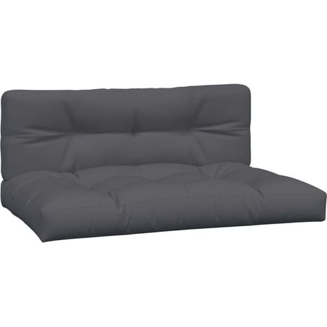 Maison Exclusive - Cuscini per Pallet 2 pz Antracite in Tessuto