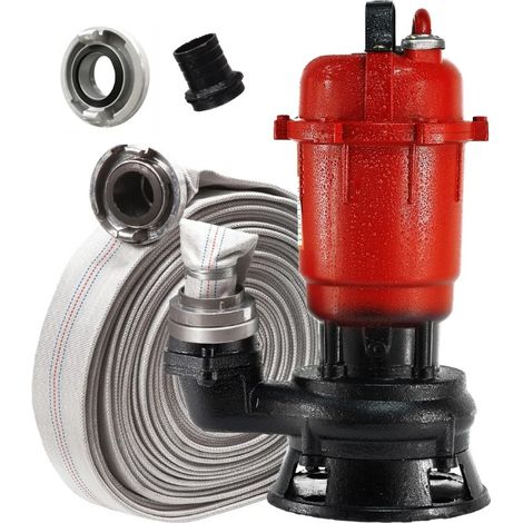 Viva – Pompe broyeur submersible 18m³/h – Hauteur de refoulement 10m – Tuyau 30m diamètre 2" – Interrupteur thermique intégré