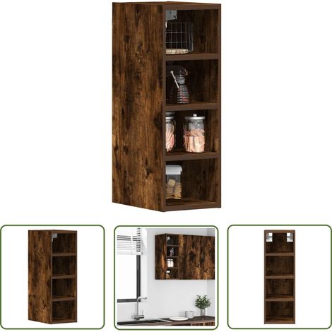 vidaXL Hängeschrank Räuchereiche 20x29,5x60 cm Holzwerkstoff (1/5)