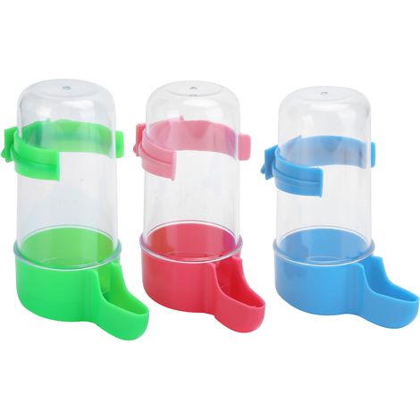 Lot de 3 distributeurs automatiques d'eau et de nourriture pour oiseaux, perroquets (1/5)