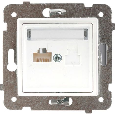 Prise internet Polmark Rosa RJ45 blanche 1 pc. (1/4)