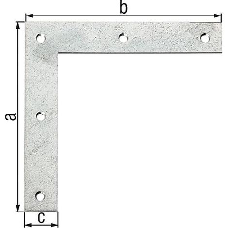 Corniere d'angle 120x120x20mm laminé zingué (1/3)