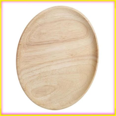 EJ.life Plateau à thé Plateau de thé en bois rond élégant Sushi Snacks Fruits Plat de service pour le 20x20cm / 7,9x7,9 pouces