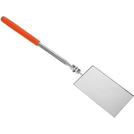 Miroir d'inspection télescopique avec tête pivotante à 360° Miroir rectangulaire Extensible jusqu'à 47,5 cm de Long Miroir d'inspection sur bâton pour vérifier l'observation du véhicule (1/5)