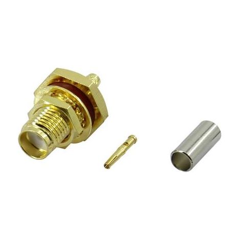 Connecteur SMA femelle, droit 50 Ω Conrad Components SMA-KC-RG316 1 pièce (1/2)