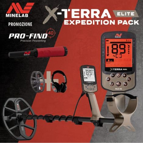 PROMO Minelab X-TERRA Elite + Pro-Find 40 in omaggio (Expedition Pack)
