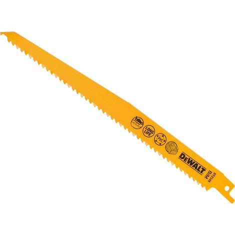 Sabre Blade Fast Cuts Wood with Nails Plastics 228mm Pack of 5 DEWDT2349QZ