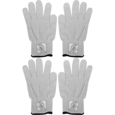 Gants d'électrothérapie TENS - 2 paires de gants électrodes résistants pour massage (1/5)