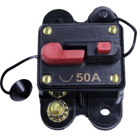 Circuit Auto-rearmable 100a 12v-24v with Protection Dustproof Black for Circuits Cars High Sensitivity, Compatible Winch and System Audio, Protection Overload (1/5)