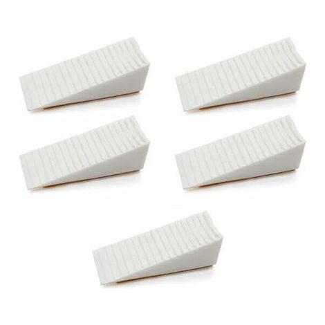 BL FERMAPORTA A CUNEO ADESIVO BIANCO 8 PZ- PLASTIMETAL- 5,0 blister