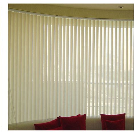 Thickened PVC vertical Venetian blinds for living rooms and offices, aluminum alloy tracks, blackout vertical Venetian blinds (1/5)