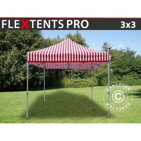Pop up gazebo FleXtents PRO 3x3 m Striped