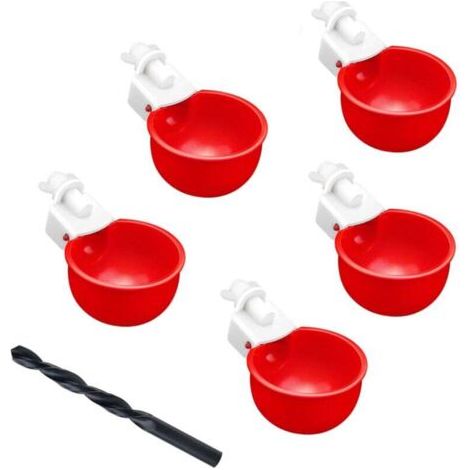 BUNTHAUS PA DIY Abreuvoir Poules, 3 Pièce Abreuvoirs Automatiques Kit, Abreuvoir Poule avec scie à Trou de pour Poussins Canards Oies Dindes ou Lapins (1/4)