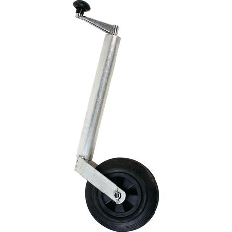 Euro Vanadium – Roue jockey remorque 160 mm – Charge maximale 80 kg – Diamètre 16 cm – Installation rapide pour manœuvres dans espaces restreints