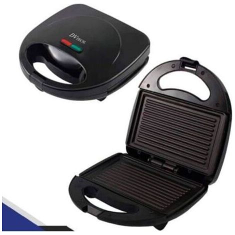 Presse à panini électrique, presse à sandwich 750 W, plaques antiadhésives, presse à panini, machine à sandwich avec voyants lumineux