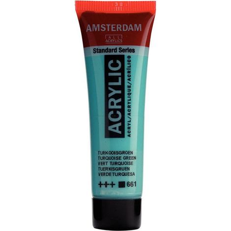Peinture acrylique - Amsterdam - Standard - 20 Ml - Verde Turchese - Résistante à la lumière (1/2)