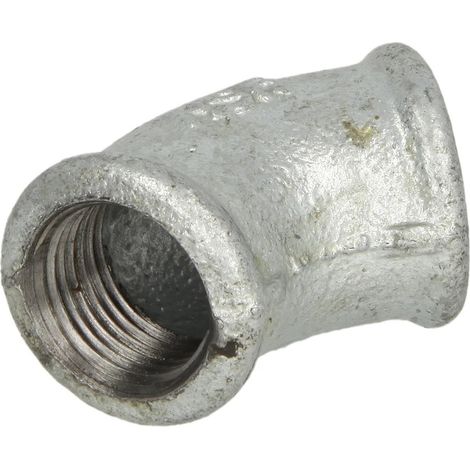 Raccord en fonte malleable galva Nr.120 coude fem/fem 45° diam. 2"